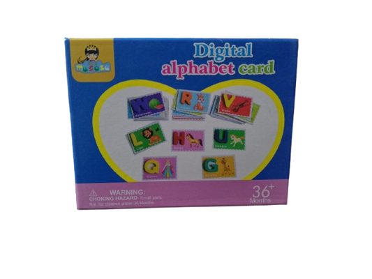 Fun Digital Alphabet Cards Learn A to Z (Color Assorted)