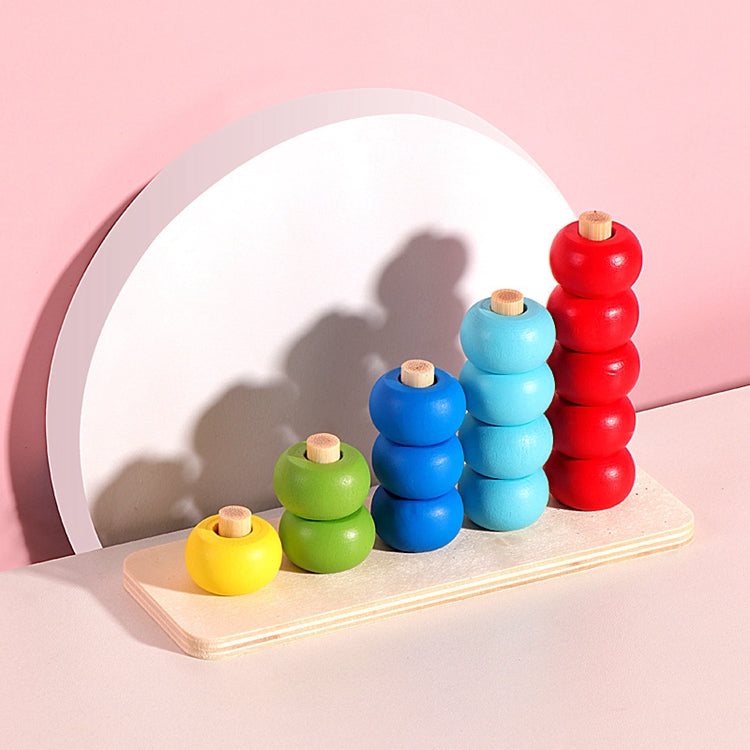 Wooden Stacking Rings Wooden Sorting Stacking Toy wooden number counting stacker