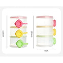 3-Layer Baby Milk Powder Storage Bottle – Compact & Travel-Friendly Feeder Box