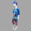 Avengers Zipper Swimming Costume With Cap For Kids