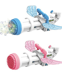 64 Holes Bubble Machine Gun With USB Rechargeable Toy For Kids
