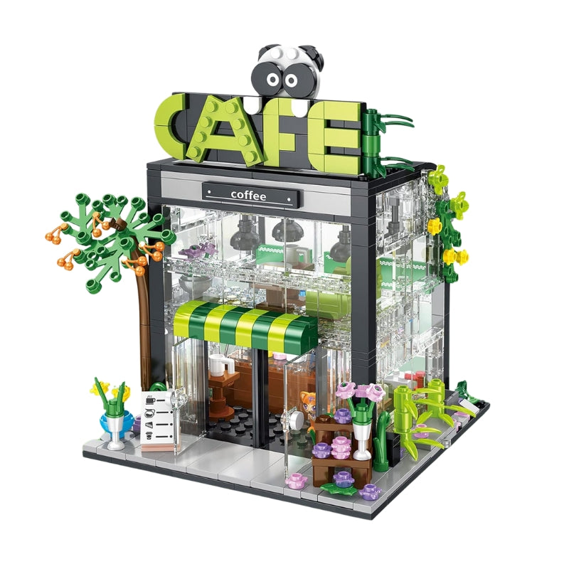 Lego Coffee Shop Building Bricks Toy For Kids (589 Pcs)