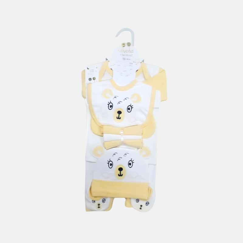 Bear Newborn 11 Pcs Baby Gift Set - Yellow