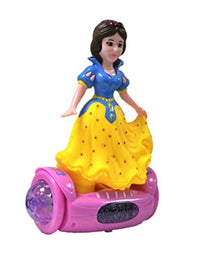 Balanced Snow White Hoverboard With Rotation, 3D Lights And Music Toy For Kids
