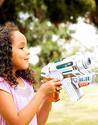 Bubble Gun With 2 Bottles Of Bubble Solution, Music & Light Toy For Kids
