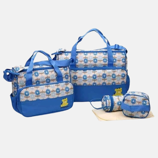 Baby Accessories Outing Bag Pack Of 5 For Unisex - Blue