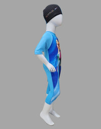 Frozen Swimming Costume With Cap For Girls
