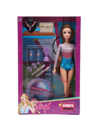 Sariel Doll With Gymnastics Equipment Toy For Girls
