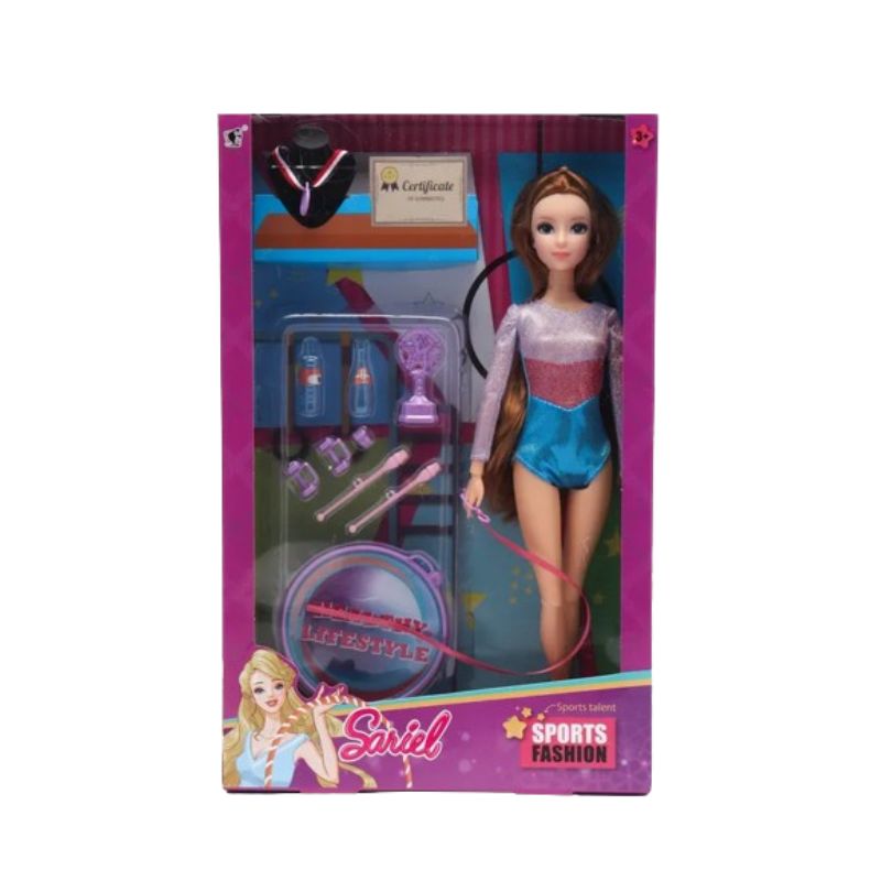 Sariel Doll With Gymnastics Equipment Toy For Girls