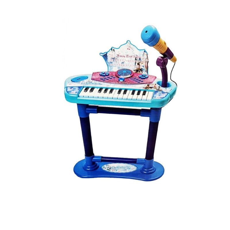 Musical Piano With Microphone And Chair For Kids