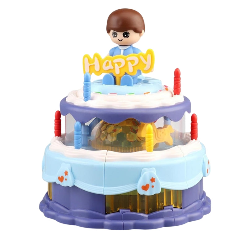 Electric Birthday Cake With Light & Music Toy For Kids