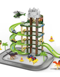 DIY Dinosaur Parking Lot Simulation Game For Kids
