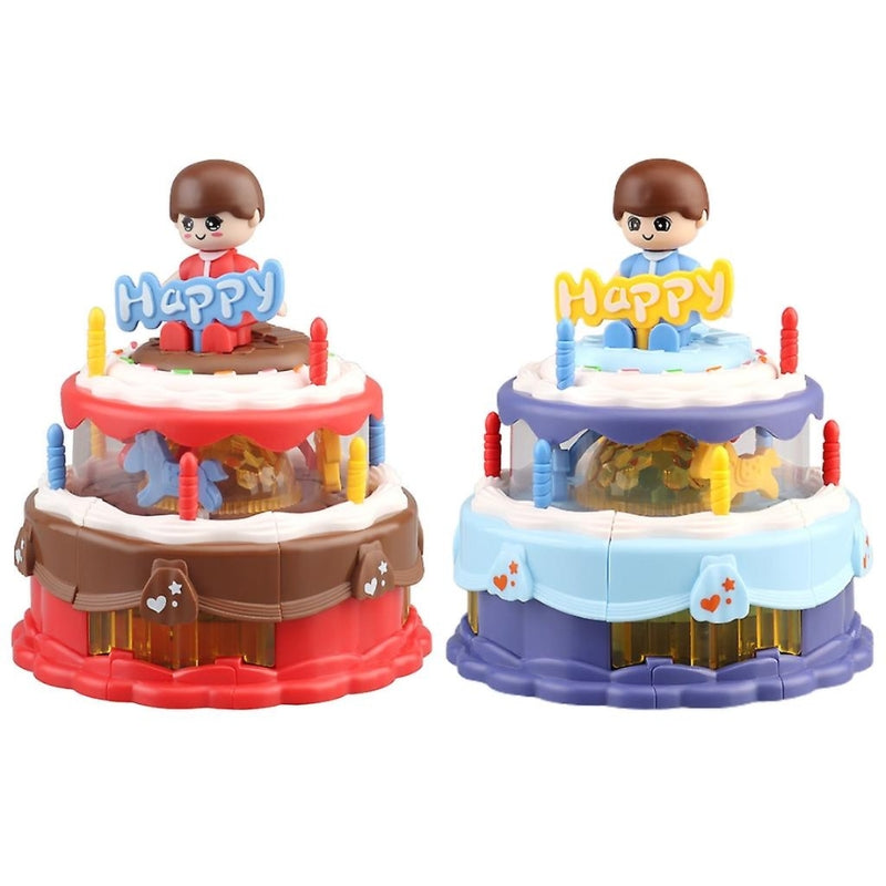 Electric Birthday Cake With Light & Music Toy For Kids