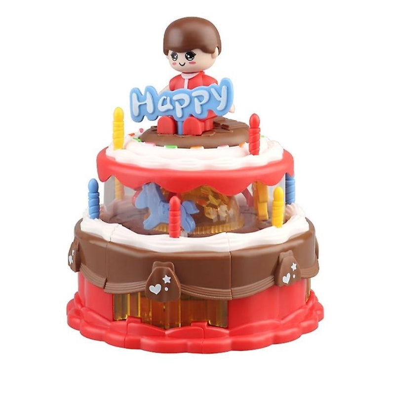 Electric Birthday Cake With Light & Music Toy For Kids