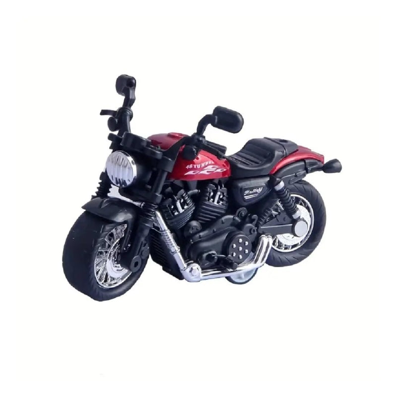 Alloy Metal Pull Back Die-Cast Bike Toy For Kids