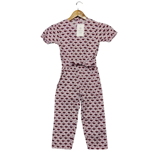 Graceful Round Neck Jumpsuit For Kids