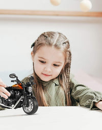 Alloy Metal Pull Back Die-Cast Bike Toy For Kids
