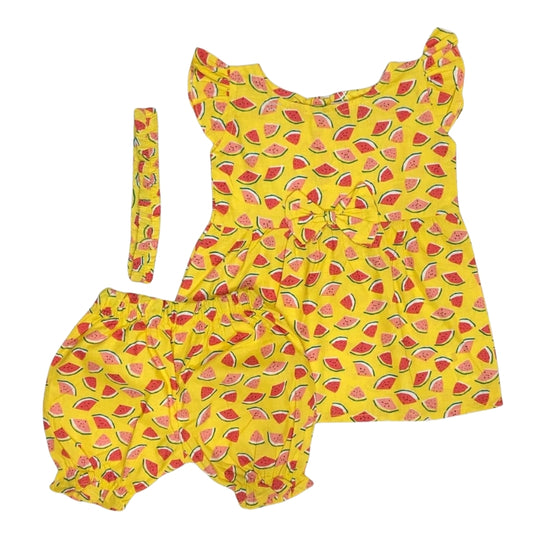 Sleeveless Cotton Fabric 3 Piece Ruffle For Kids