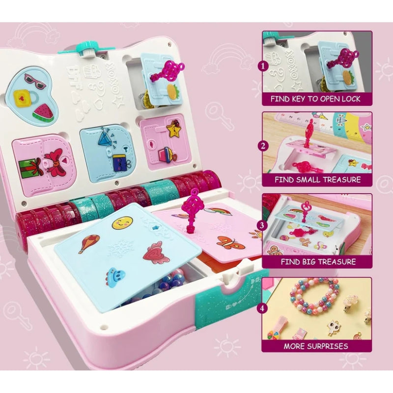 Mystery Treasure Magic Diary And Stationery Palyset For Kids