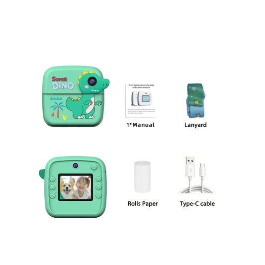 Kids Instant Digital Camera with Dual Camera DSLR Unicorn & Dinosaur Style Camera