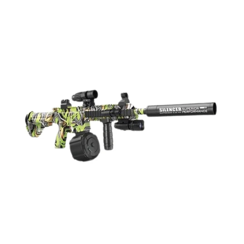 Graffiti M416 Assault Rifle Water Bullet Gun Adjustable Pineapple Scope