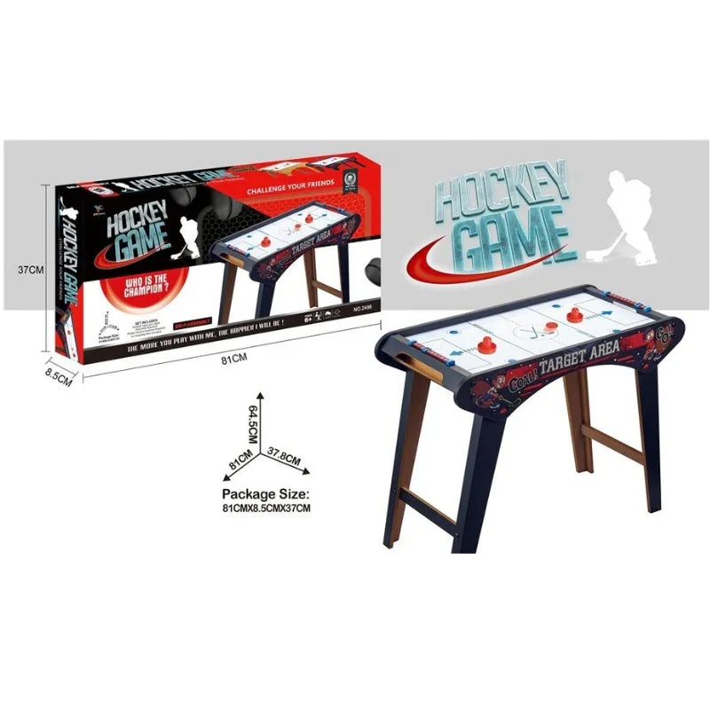 Classic Wood Air Hockey Traditional Wooden Game Set
