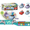 Remote Control Cartoon Battle Car with Doll 6 Function RC Vehicle