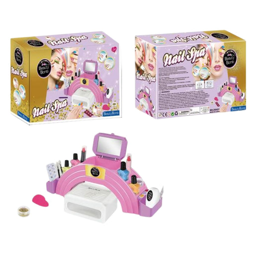 Manicure Kit with Nail Dryer –Nail Salon Gift Set for Kids