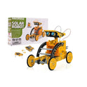 Solar Powered Educational Vehicle Construction Set – DIY Orange Solar Robot Kit
