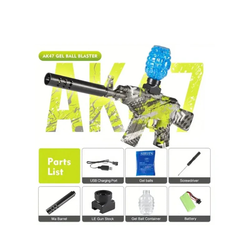 Graffiti Series Fully Automatic Water Bullet Blaster – Rechargeable Electric Gel Gun