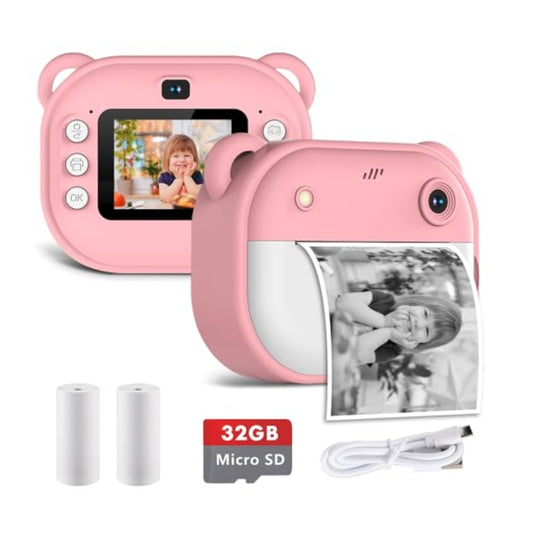 Dual Lens Instant Camera – Rechargeable Digital Camera for Kids