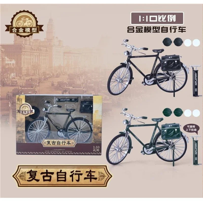 Miniature Japanese Bicycle Art Model Handcrafted Decorative Vintage Bicycle