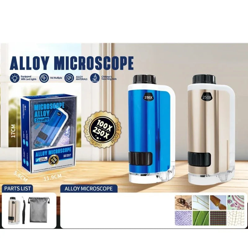 Mini Handheld Microscope for Kids Science Toy