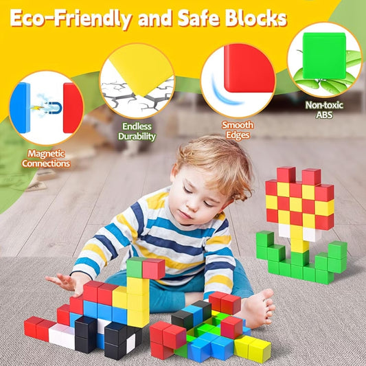 Creative Magnetic Cube Building Block Play Set for Kids