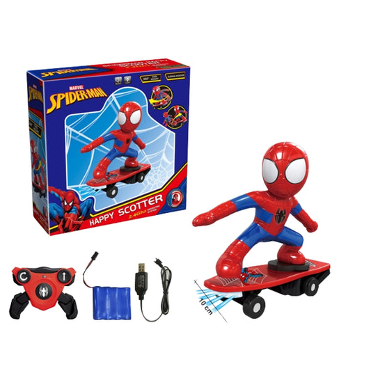 Spider-Man Style Electric Remote Control Stunt Car Toy  for Kids