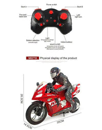 Remote Control High Speed Racing Stunt Motorcycle
