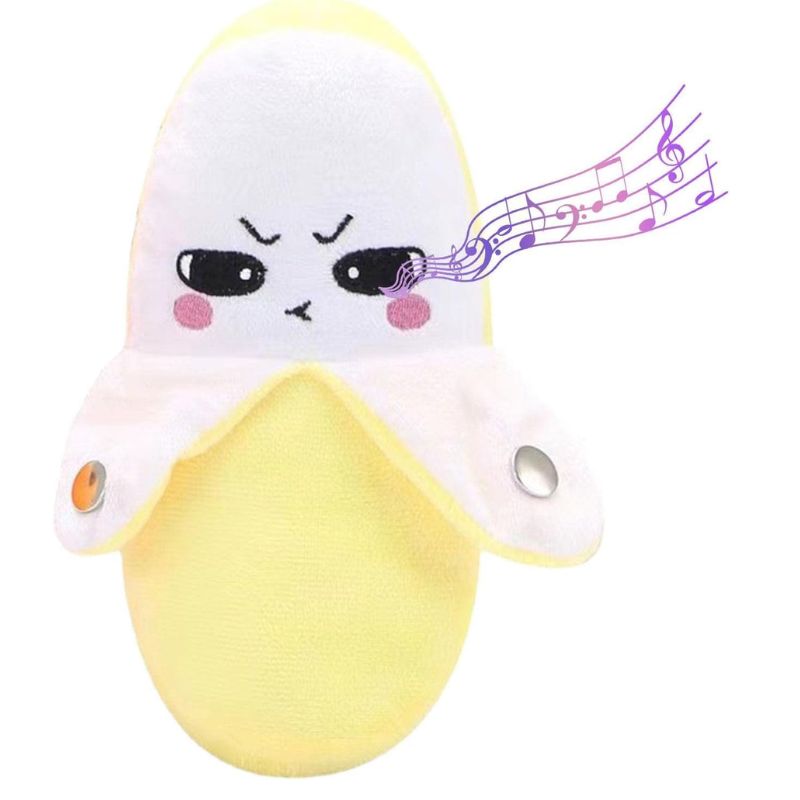 Musical Banana Bunch- Stuffed Doll Induction Beat Piano Plush Toy