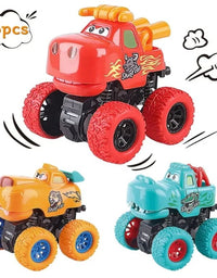 Monster Truck- Friction Powered Toy Cars Push And Go Vehicles For Kids
