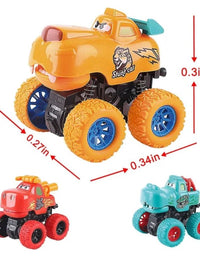 Monster Truck- Friction Powered Toy Cars Push And Go Vehicles For Kids
