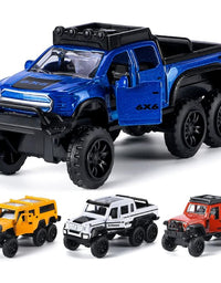 4 In 1 Diecast Metal Toy Vehicles With Openable Doors
