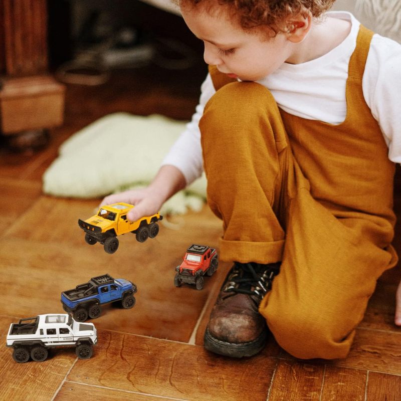 4 In 1 Diecast Metal Toy Vehicles With Openable Doors