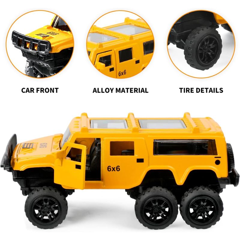 4 In 1 Diecast Metal Toy Vehicles With Openable Doors
