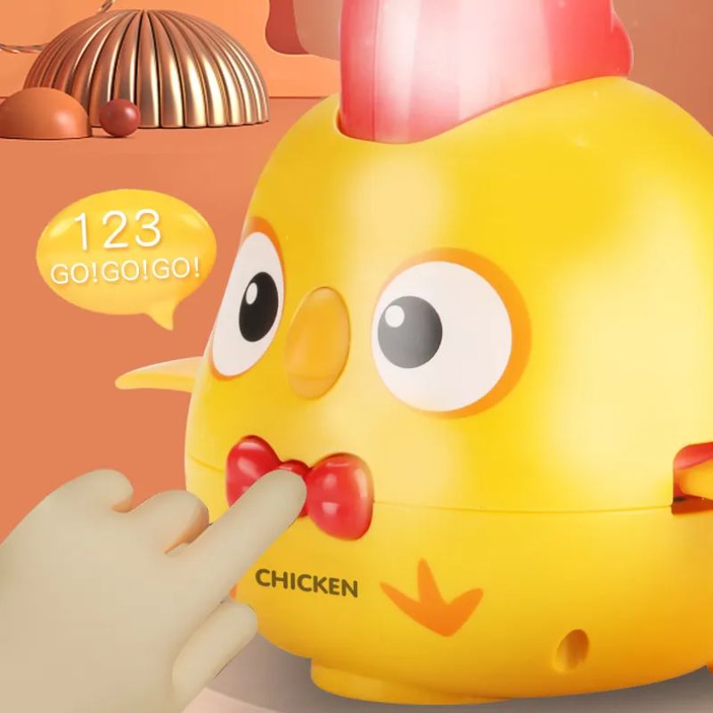 Electric Crawling Chicken Toy- Rocking Dance With Music And Lighting