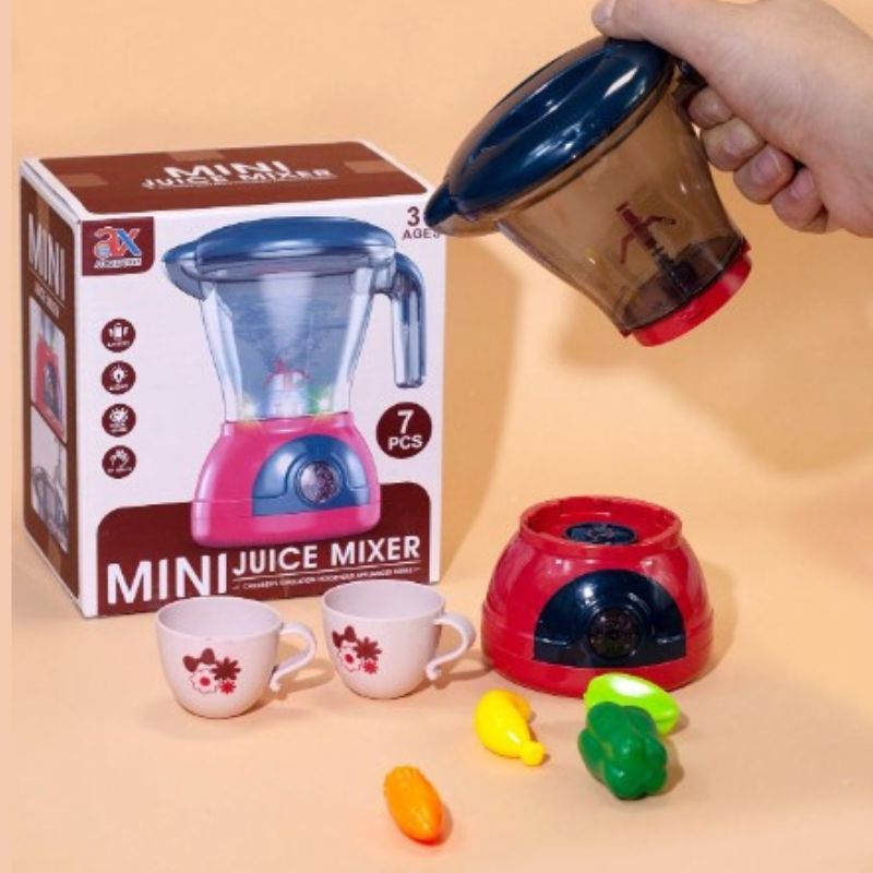 Battery Operated Mini Juicer Machine With Essential Accessories