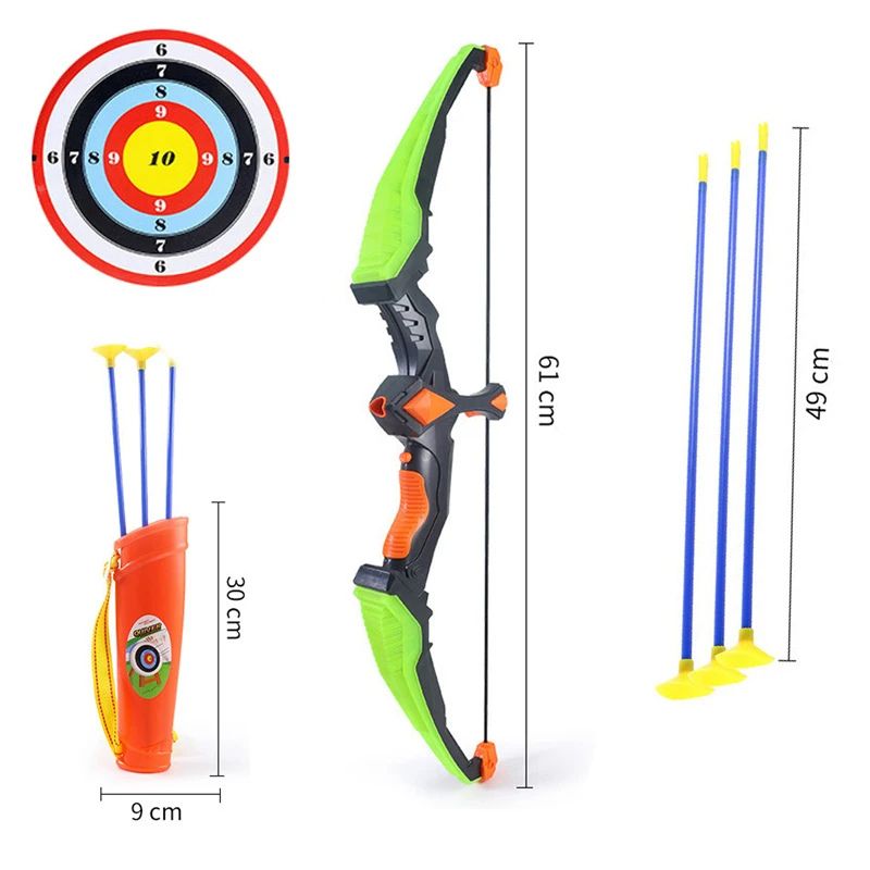 Archery Bow And Arrow Set With LED Flashlight