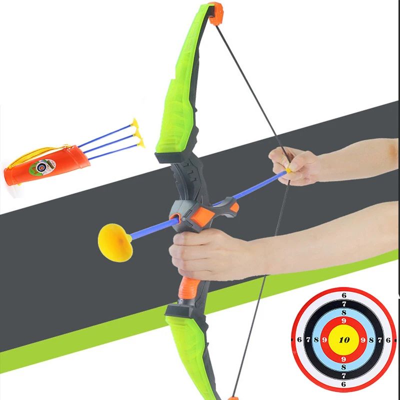 Archery Bow And Arrow Set With LED Flashlight
