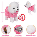 Interactive Remote Control Walking Plush Toy Dog Realistic Wagging Tail