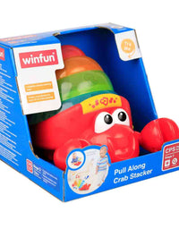 Winfun - Pull Along Crab Stacker Toy For Kids (0747)
