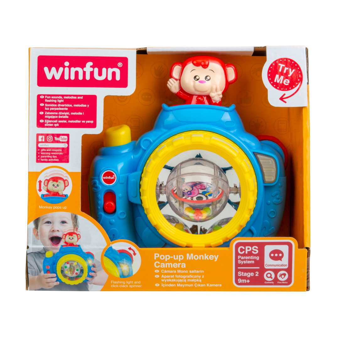 Winfun - Cute Monkey Pop-up Camera Toy For Kids (0766)