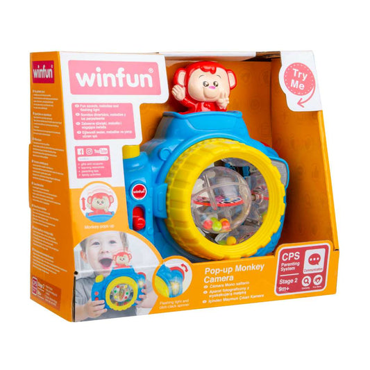 Winfun - Cute Monkey Pop-up Camera Toy For Kids (0766)